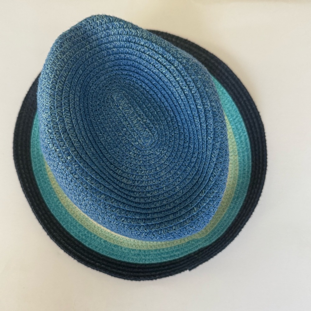 Unisex Blue and Green Fedora style Hat